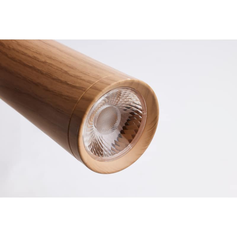 Melrose 12 Watt, 16" LED Pendant Ash Wood Finish - Ash Wood