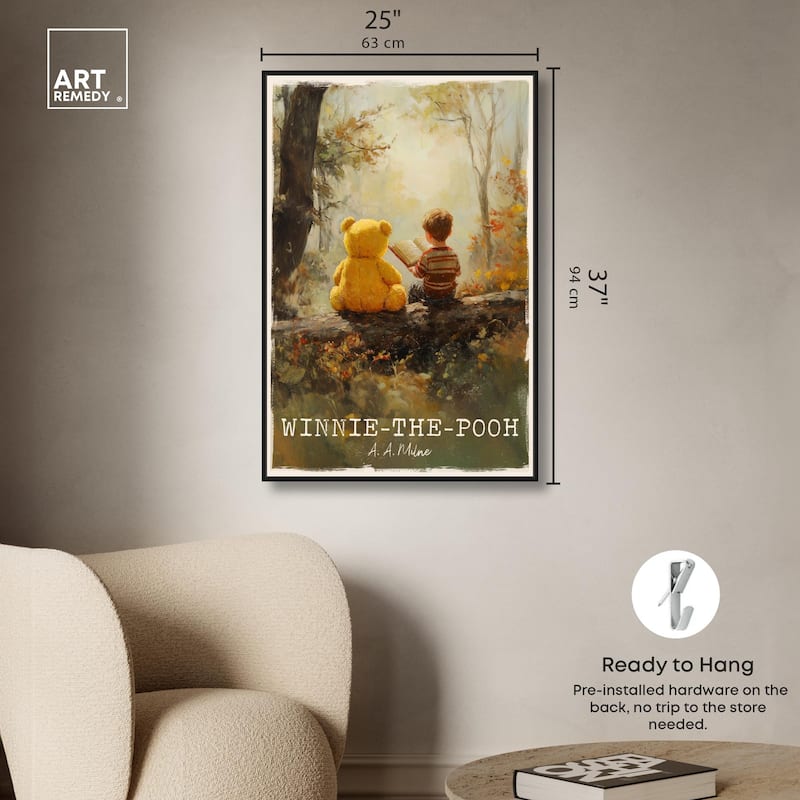 Classic Winnie the Pooh Canvas by Art Remedy