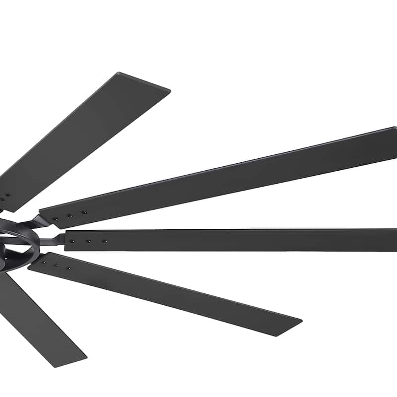 72"/80" Large Windmill Ceiling Fan with Light and Remote(10 Reversible Blades)