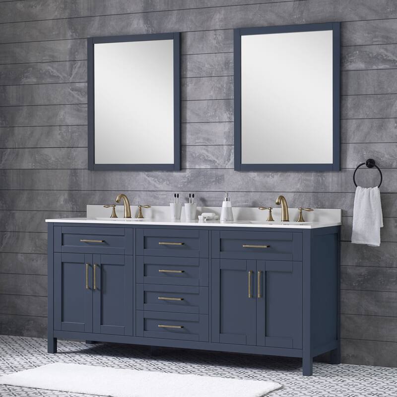 Miseno MV-TAHO72-15VKC Tahoe 72" Free Standing Double Basin Vanity Set