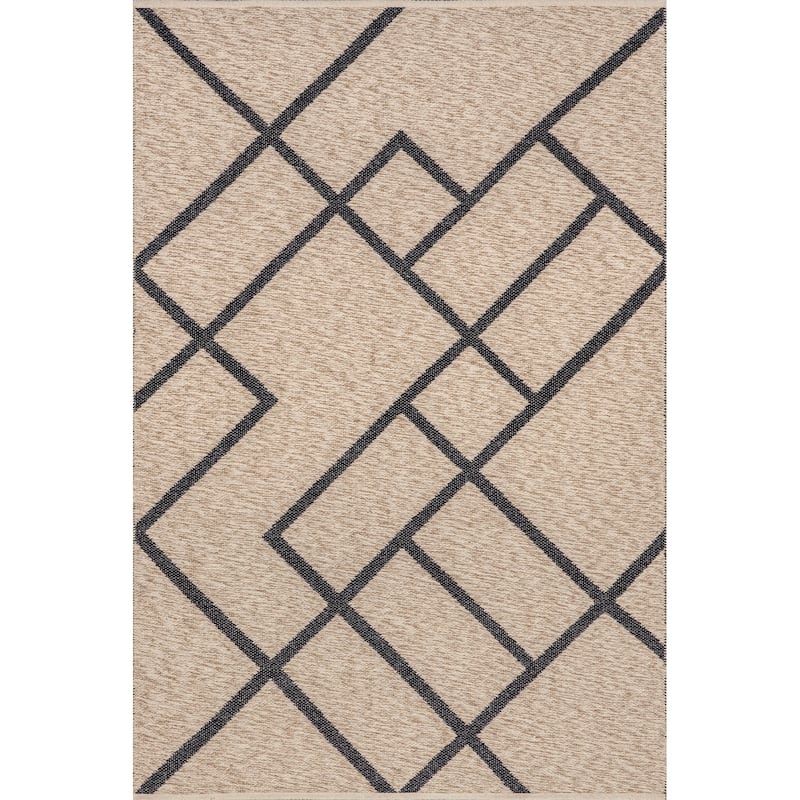 Nuloom Bronte Geometric Reversible Wool Blend Area Rug
