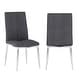 preview thumbnail 16 of 20, Somette Alyssa Side Chair with Chrome Legs (Set of 4)