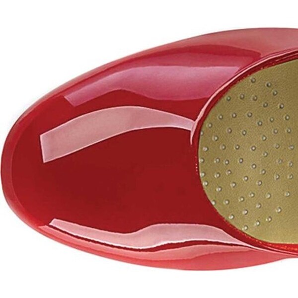 red patent kitten heels