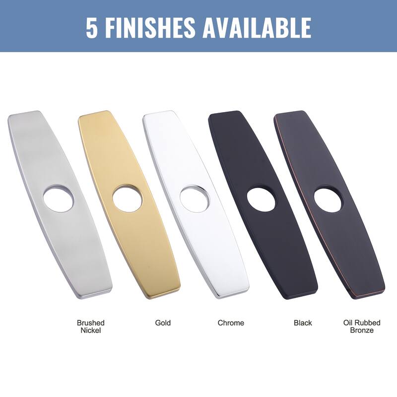 WOWOW 304 Stainless Steel Faucet Plate for 1 to 3 Hole Sinks