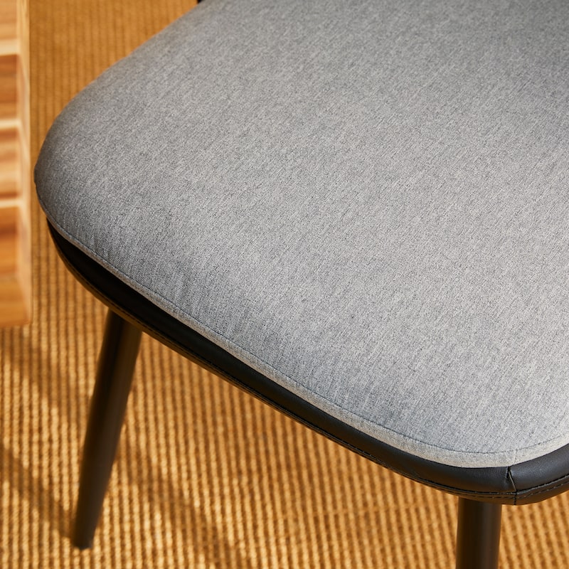 Glitzhome Set of 2/4/6 Mid-Century Modern Faux Leather Accent Dining Chairs