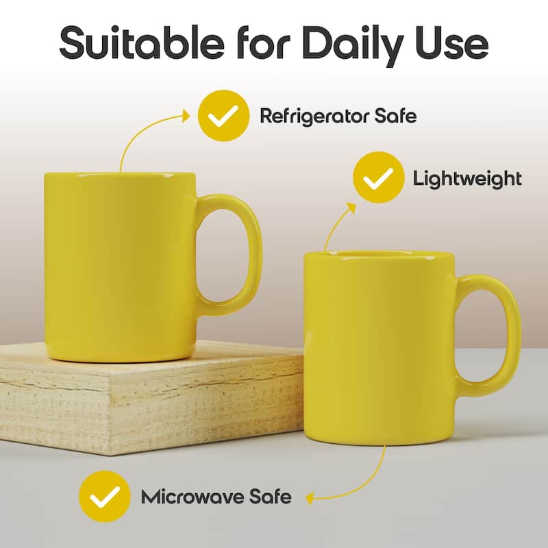 Omniware Teaz Cafe 11 oz Classic Mug - 3" D x 3.75" H