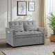 preview thumbnail 11 of 27, 3 in 1 Velvet Sofa Bed with Adjustable Backrest