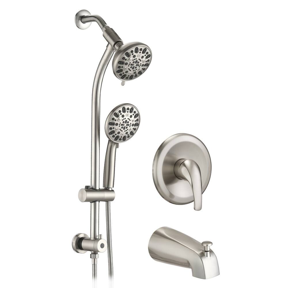YASINU Handheld Shower Slide Bar Shower Faucets Sets Complete Including Rough-in Valve