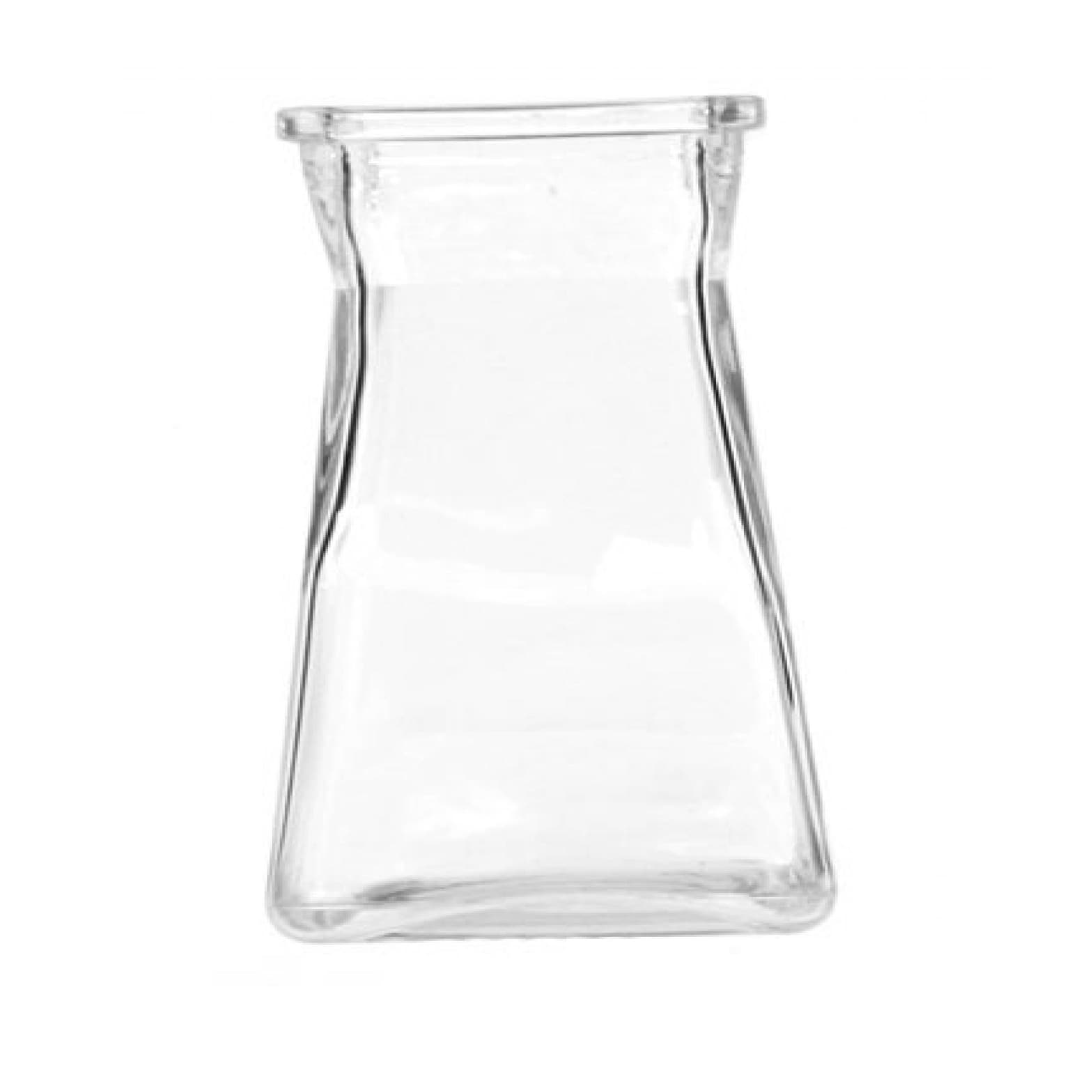 Square Gathered Glass Vase