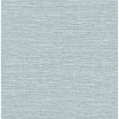 A-Street Prints Malin Denim Faux Grasscloth Wallpaper
