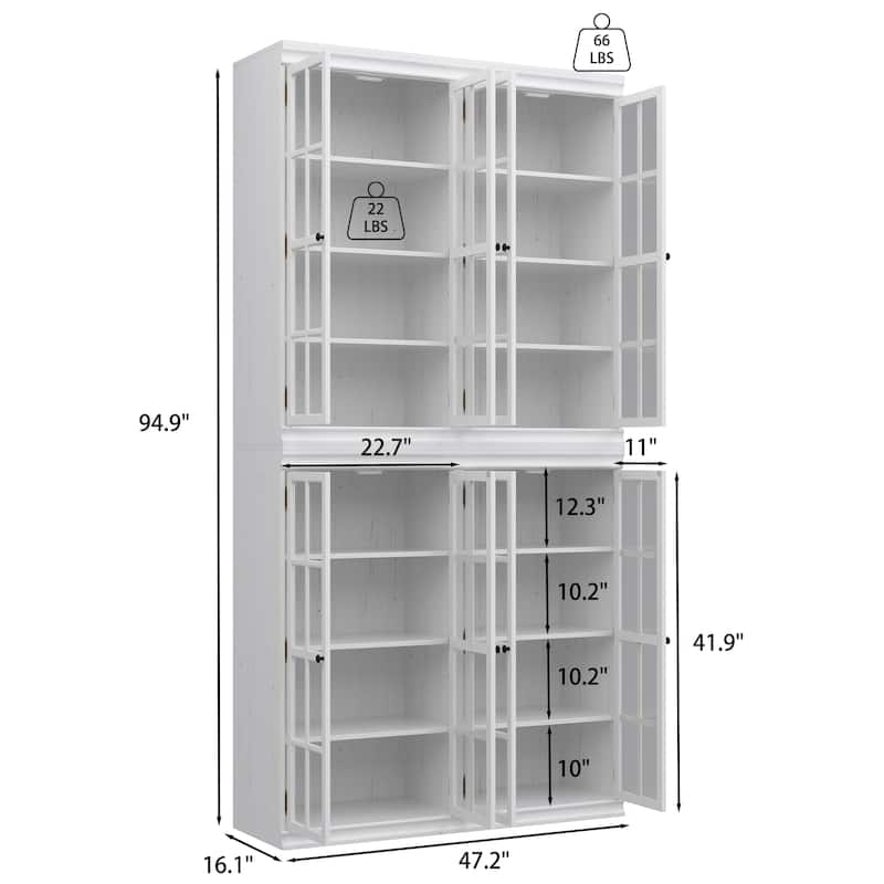 Stylish Storage Cabinet Buffet Sideboard Bookshelf Diplay Cabinet