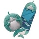 preview thumbnail 2 of 4, Happy Nappers: Pillow & Sleepy Sack: Medium - Dolphin Disco - 54 x 20",3+
