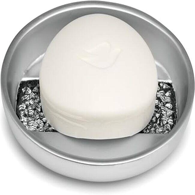 Creative Scents Silver Mosaic Soap Dish - Gray - Gray