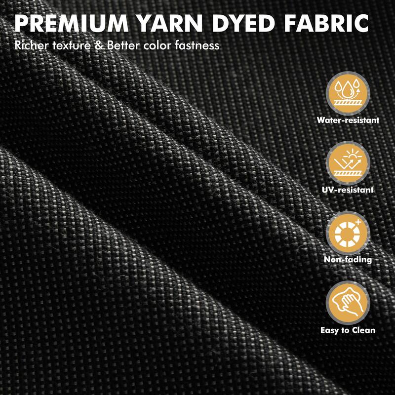 XIZZI 9-piece Outdoor Patio Wicker Furniture Swivel Chair Set