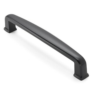 Shop Solid Matte Black Bar Cabinet Handles 5 Hole Centers 10 Pk 10 Pack Overstock 31074730