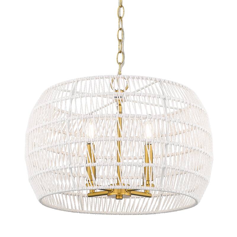 Ellie 19" Wide 4-Light Chandelier