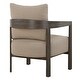 preview thumbnail 6 of 6, Solid Barrel Frame Accent Chair with Armrest - 29" - Brown