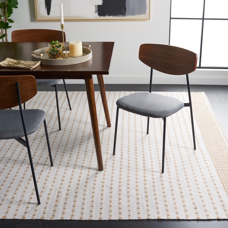 SAFAVIEH Handmade Flatweave Montauk Helena Cotton Rug - 4' x 6' - Beige/Ivory