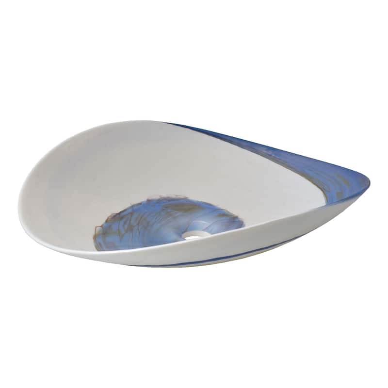 Sorrento Handmade Murano Glass Bathroom Sink - 20x17x5.25