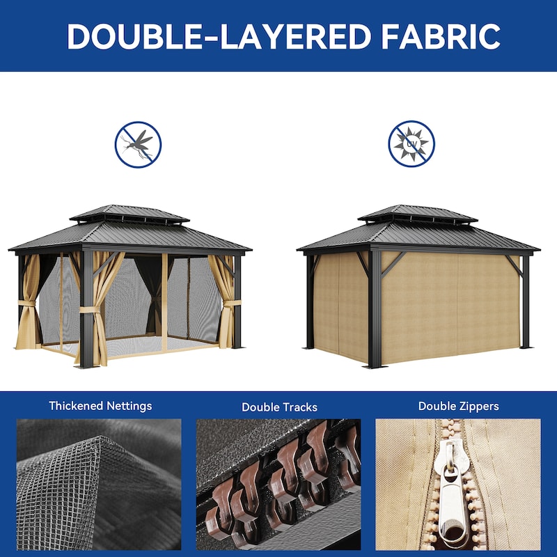 Outdoor Aluminum Canopy Gazebo