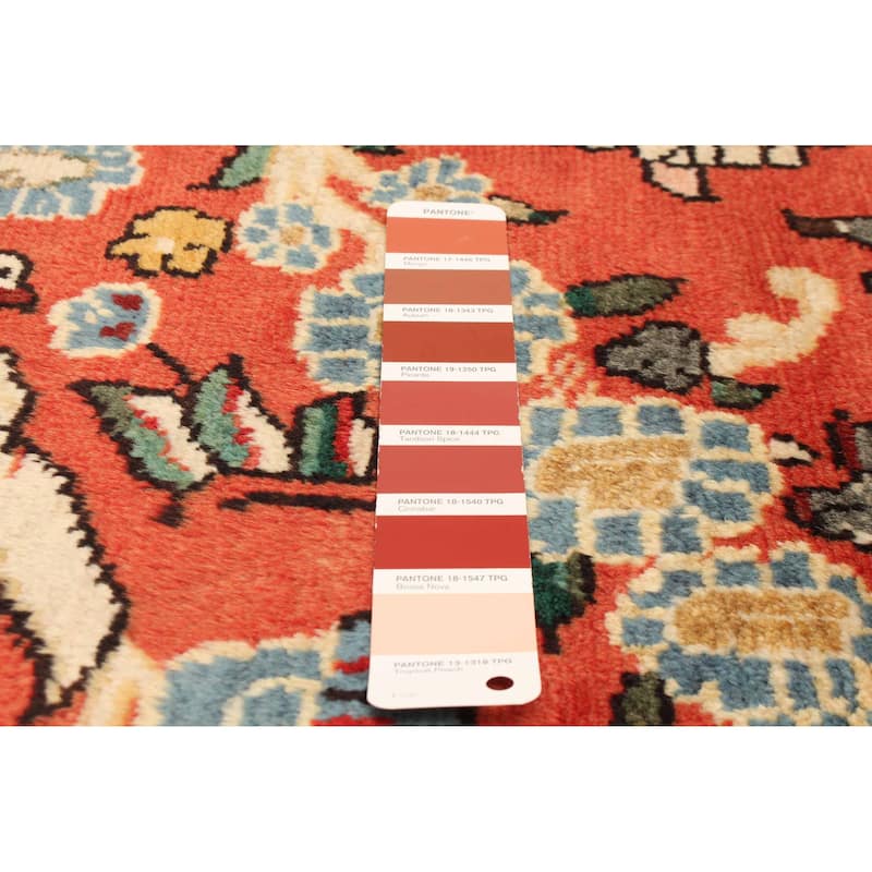 ECARPETGALLERY Hand-knotted Andelz Red Wool Rug - 3'1 x 9'8