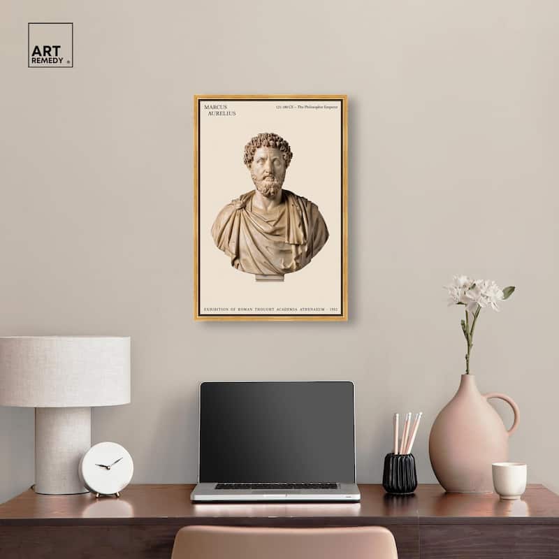 Philosopher Emperor's Gaze Canvas by Art Remedy