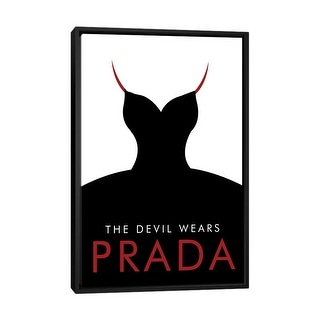 iCanvas "The Devil Wears Prada Minimalist Poster" by Popate Framed