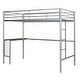 preview thumbnail 12 of 58, Twin over Full Size Metal Bunk Bed with Desk, Ladder and Quality Slats for Bedroom, Metallic