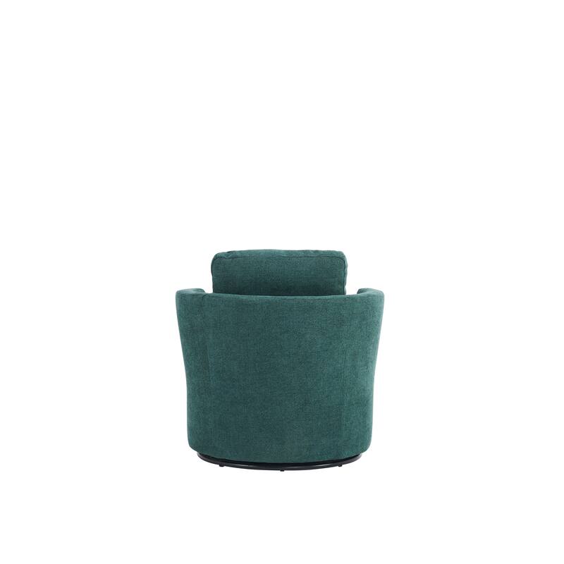 29.5" Polyester Swivel Arm Chair