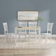Option White/Natural Table + White Chairs