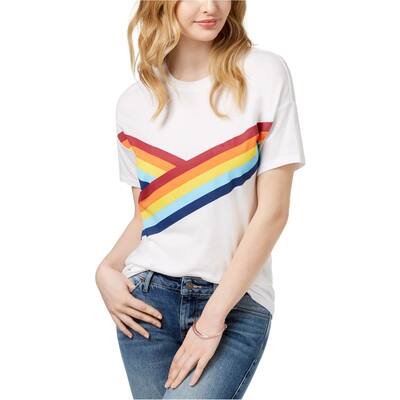 Carbon Copy Womens Rainbow Graphic T-Shirt