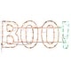 preview thumbnail 1 of 4, National Tree Company Halloween Lighted Sign Decoration, White, 'BOO!',LED Lights, Plug In, 3 Feet