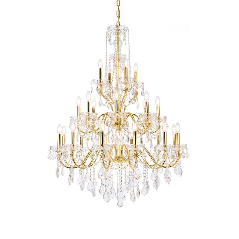Fleur Illumination 24 light Gold Chandelier