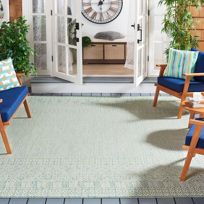 SAFAVIEH Courtyard Terezija Indoor/ Outdoor Waterproof Patio Backyard Rug