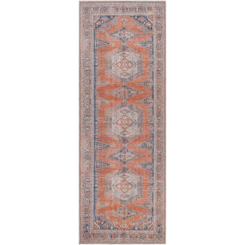 Livabliss Colin Traditional Medallion Washable Area Rug