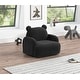 preview thumbnail 1 of 9, 25.5"W Teddy Velvet Bear-Shaped Kids Armchair, for Child's Playroom, Bedroom, Living room Black