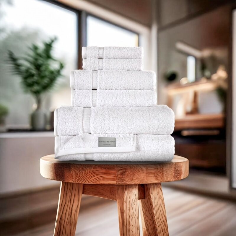 Towels Beyond - Luxury 6 Piece Turkish Cotton Towel Set --image