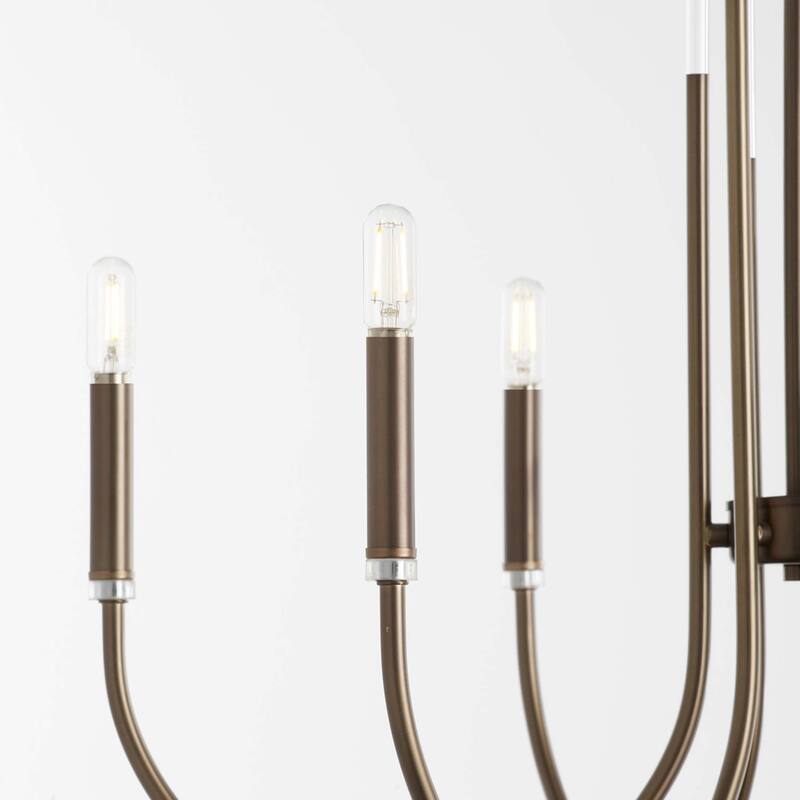 Quorum International 6223-6 Summit 6 Light 28" Wide Empire Chandelier