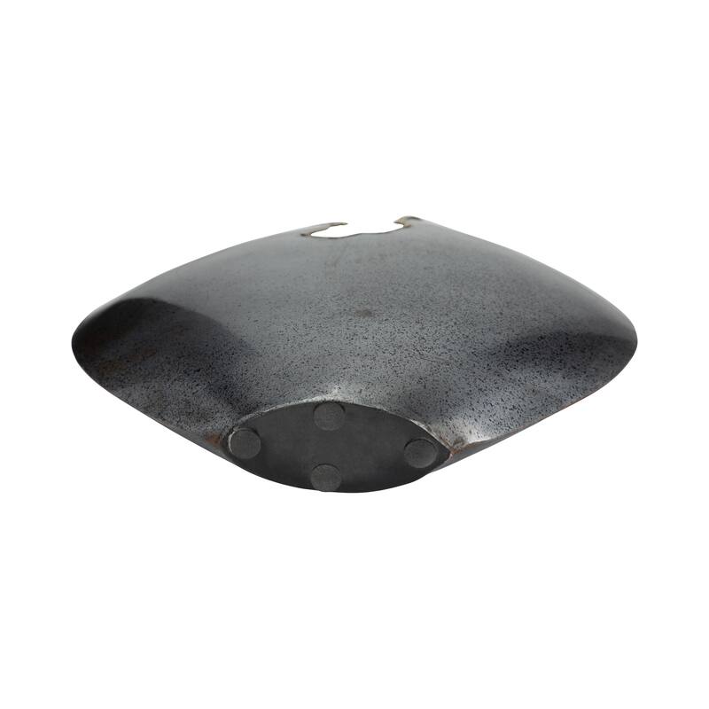 Sagebrook Home Metal Vase - 10" Round Chipped, Elegant Black Decor Piece for Modern Homes