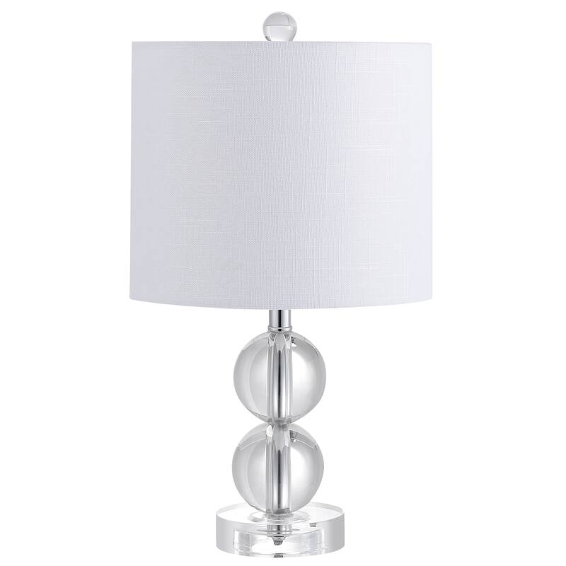 Flora 17.5" Crystal LED Table Lamp, Clear by JONATHAN Y