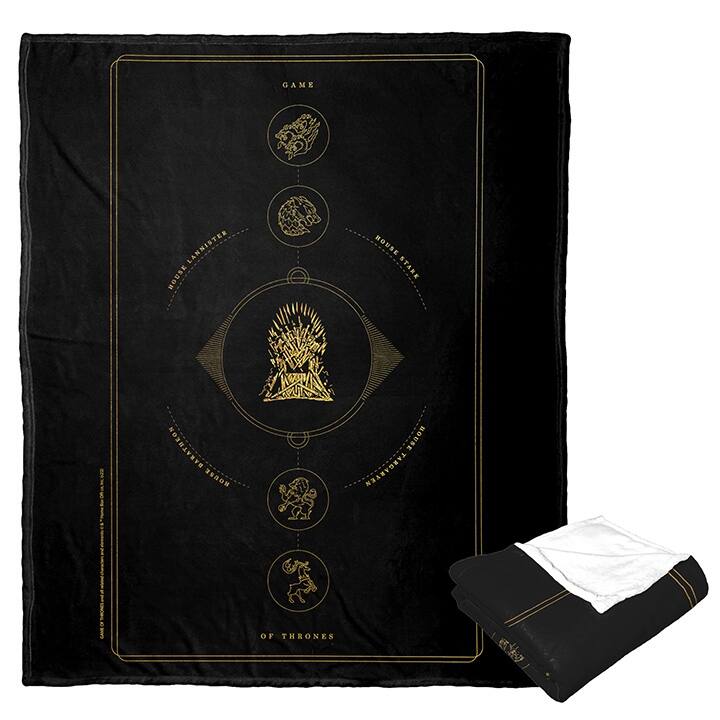 Warner Brothers Game Of Thrones Houses For The Throne Silk Touch Throw Blanket