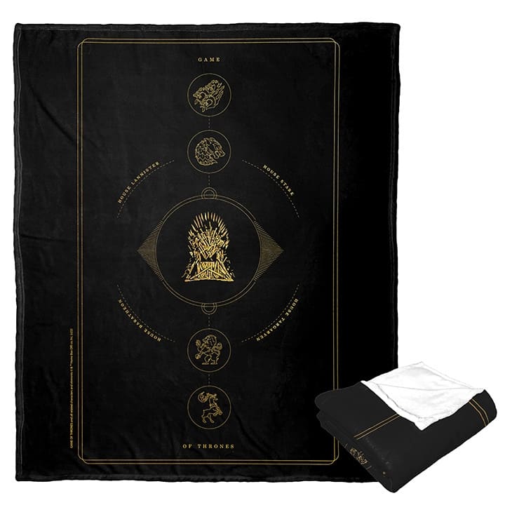 Warner Brothers Game Of Thrones Houses For The Throne Silk Touch Throw Blanket