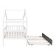 preview thumbnail 46 of 48, Twin Size Wooden House Bed With Twin Size Trundle