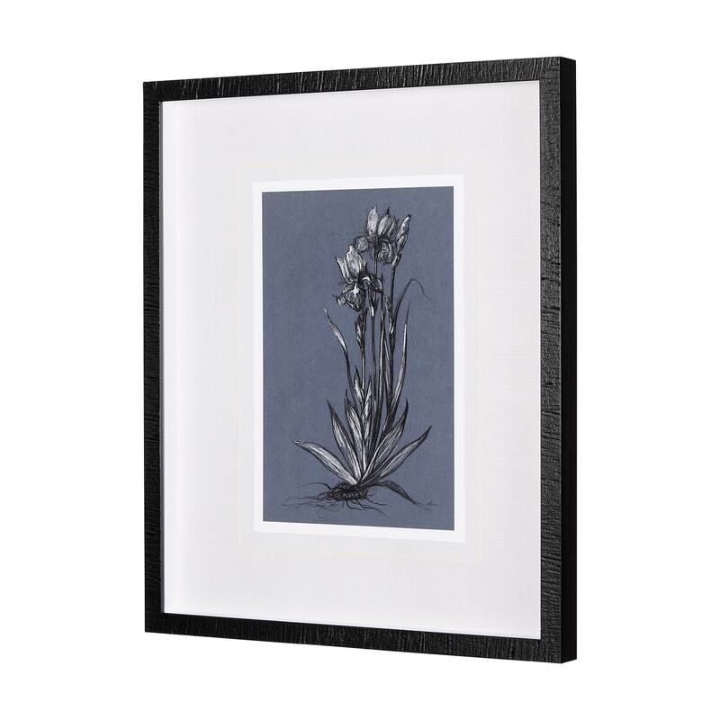 Botanical Sketches IV (Blue) Framed Art Print