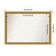 preview thumbnail 30 of 191, Wall Mirror Choose Your Custom Size - Extra Large, Townhouse Gold Wood Outer Size: 48 x 34 in