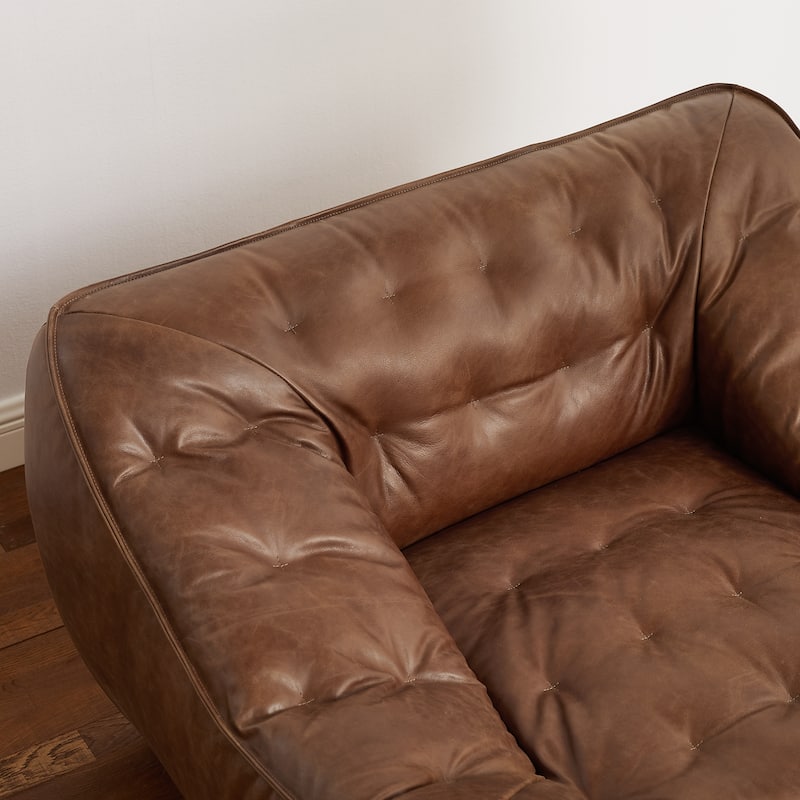 Luxury Genuine Leather Lounge Sofa Chair