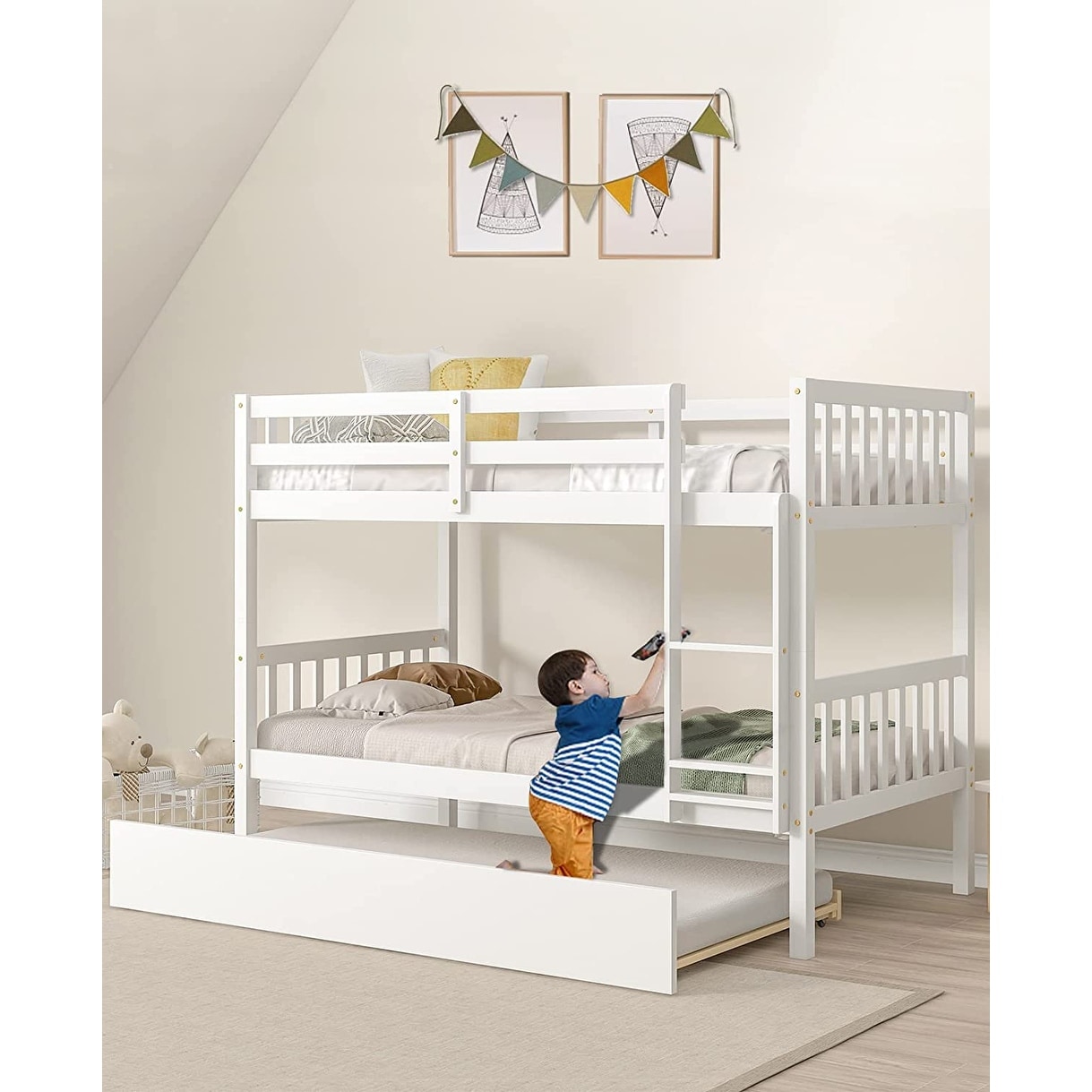 Twin bunk beds for girls 2025