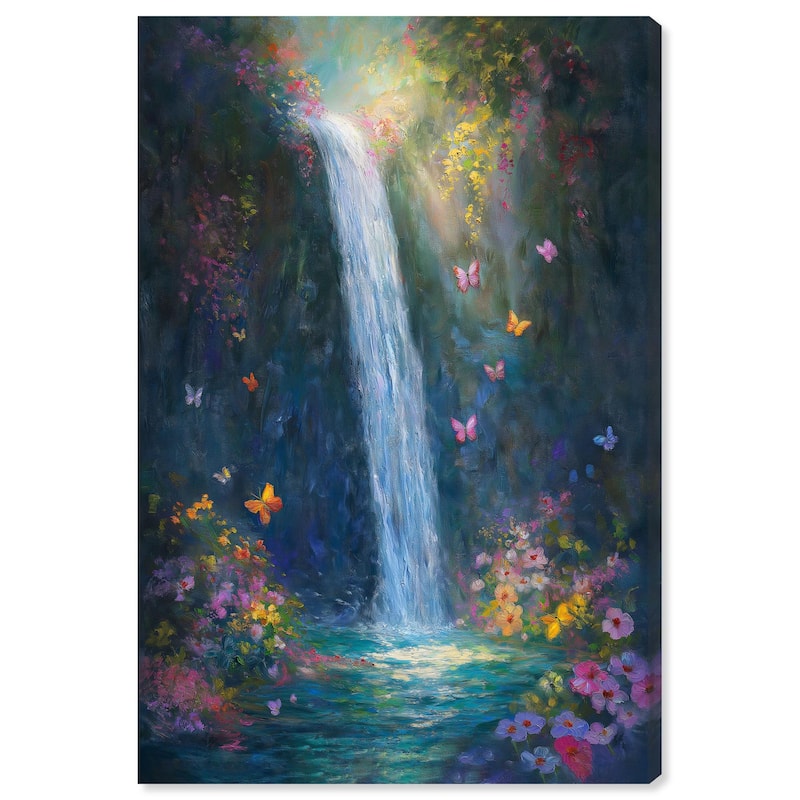 Hidden Falls II Canvas by Art Remedy, Gallery Wrapped - 30" x 45"
