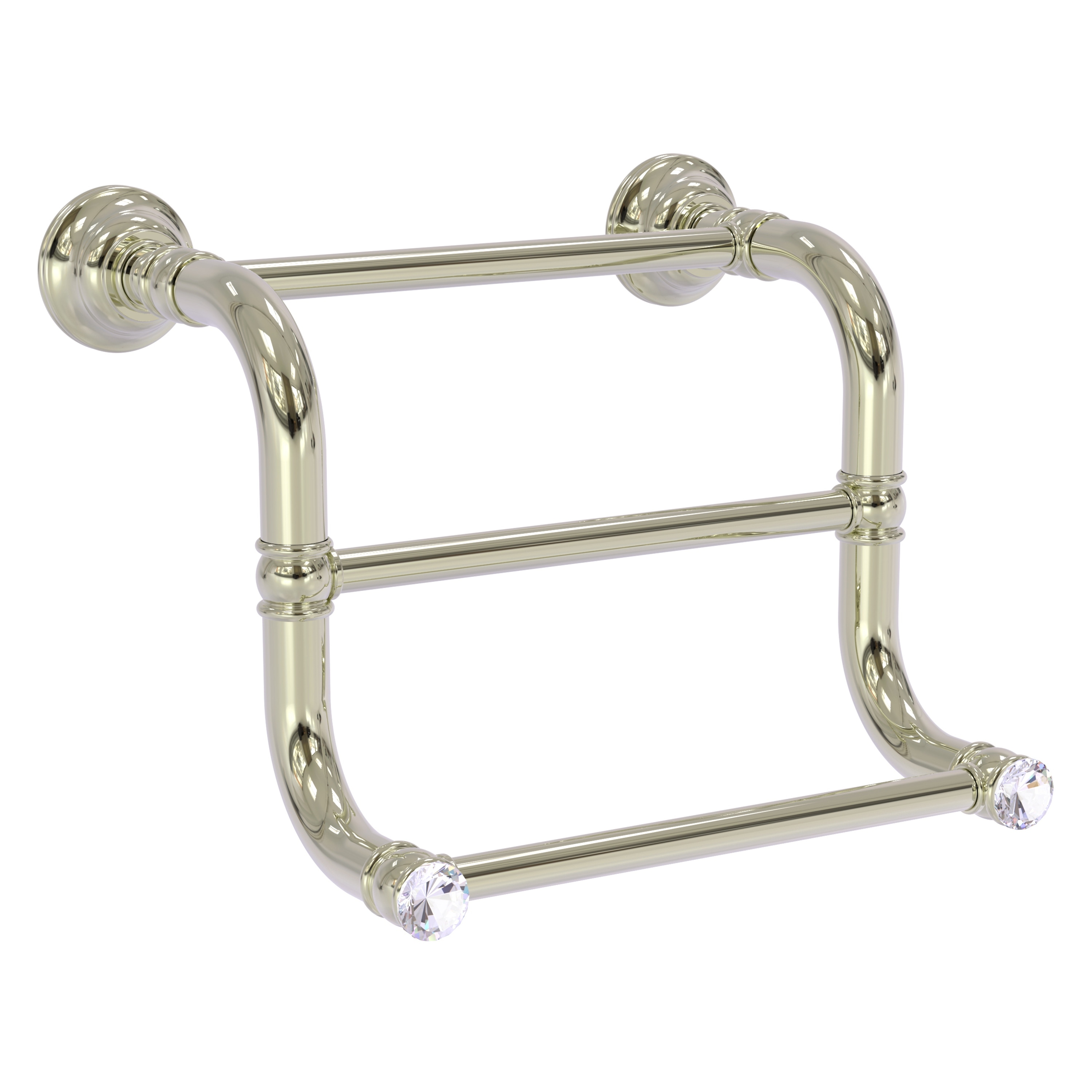 Allied Brass Carolina Crystal 3 Bar Hand Towel Rack