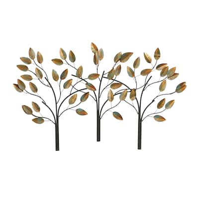 Metal Tree Wall Decor - Brown - Roche River Decor